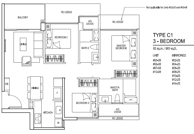 iNz Residence EC 3 Bedroom 